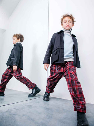 Pargo Red Check Trousers