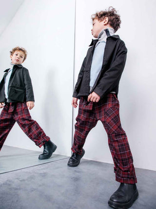 Pargo Red Check Trousers