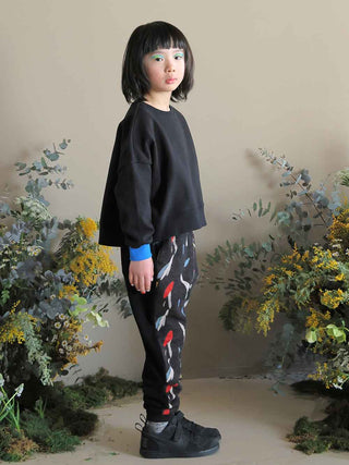 PREORDER: Black Flowers JQ Pants