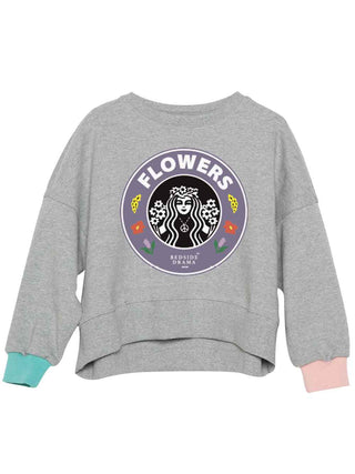 Flower Bucks Wide Pullover