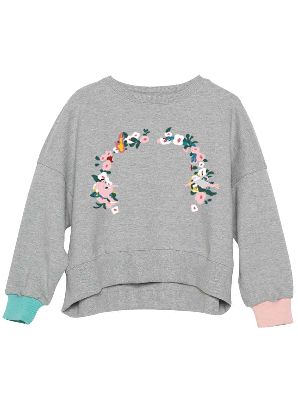 PREORDER: Grey Flower Le Color Pullover