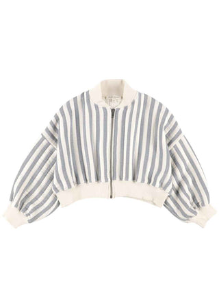 Striped Bomber Jacket