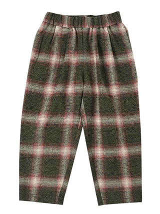 Moss Green Plaid Pants