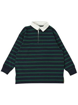 Navy x Green Striped T-Shirt