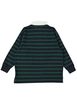 PREORDER: Navy x Green Striped T-Shirt