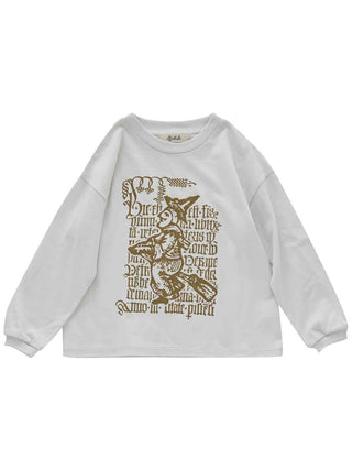 Ash White Little Witch L/S Tee