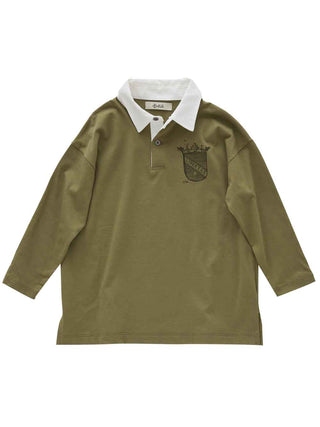 Khaki Emblem Polo Shirt