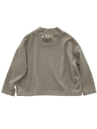 PREORDER: Sand Beige Mock Neck Pullover