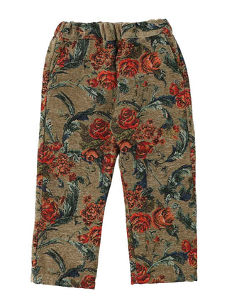 PREORDER: Beige Floral Print Pants