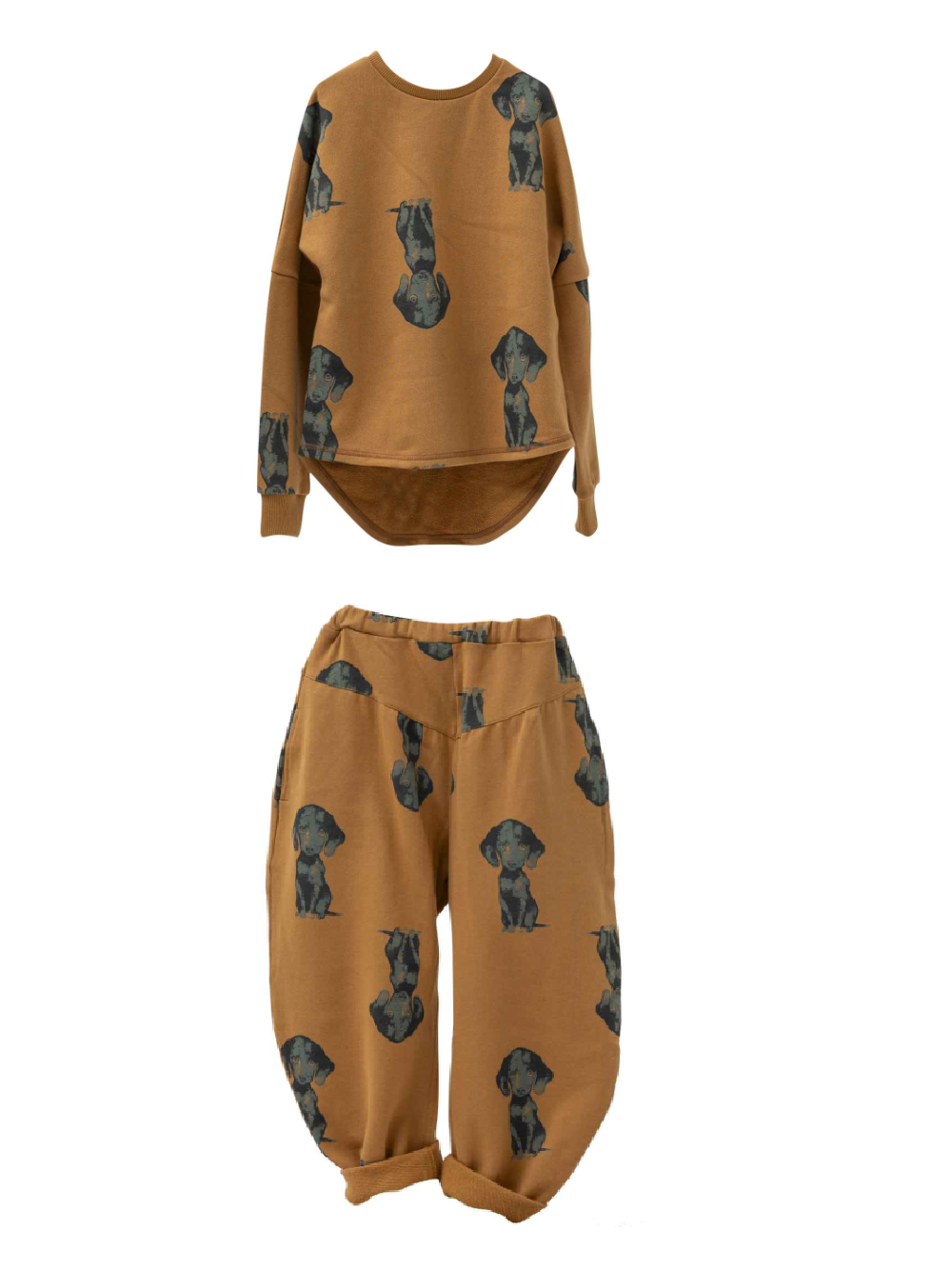 Dog Print Long Tee