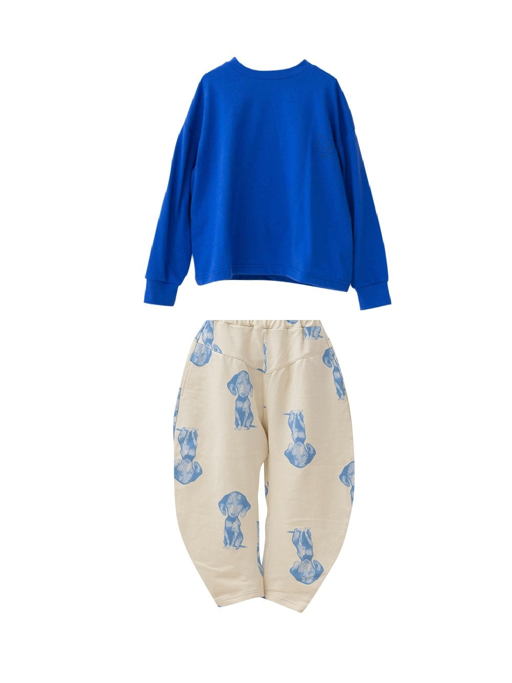 Blue Dog Print Pants