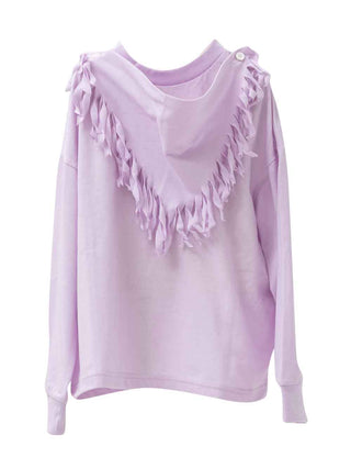 Lavender Fringed T-Shirt