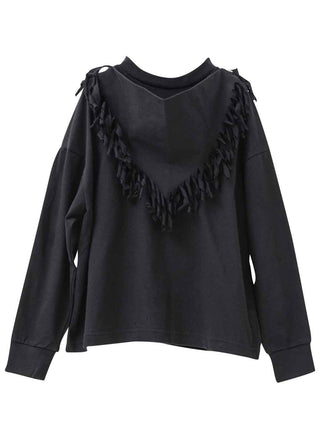 Black Fringe T-shirt