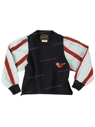 PREORDER: Striped Sleeve Sweatshirt