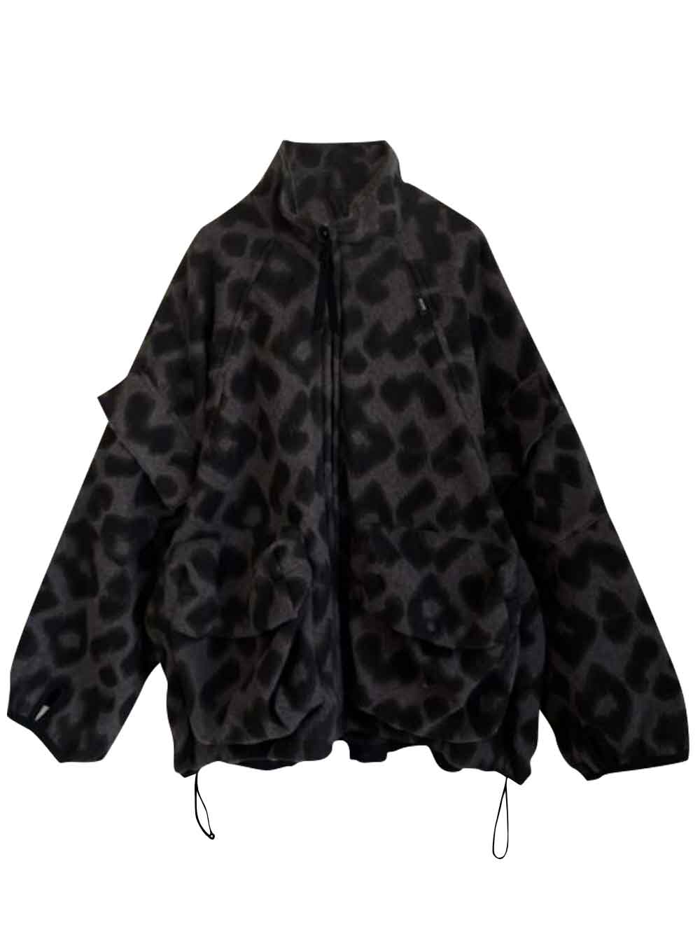 PREORDER: Leopard Fleece Big Pocket Blouson