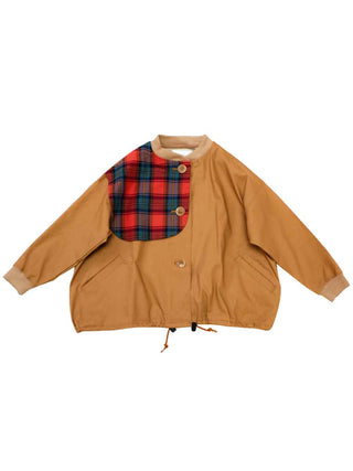 Khaki Big Collar Blouson