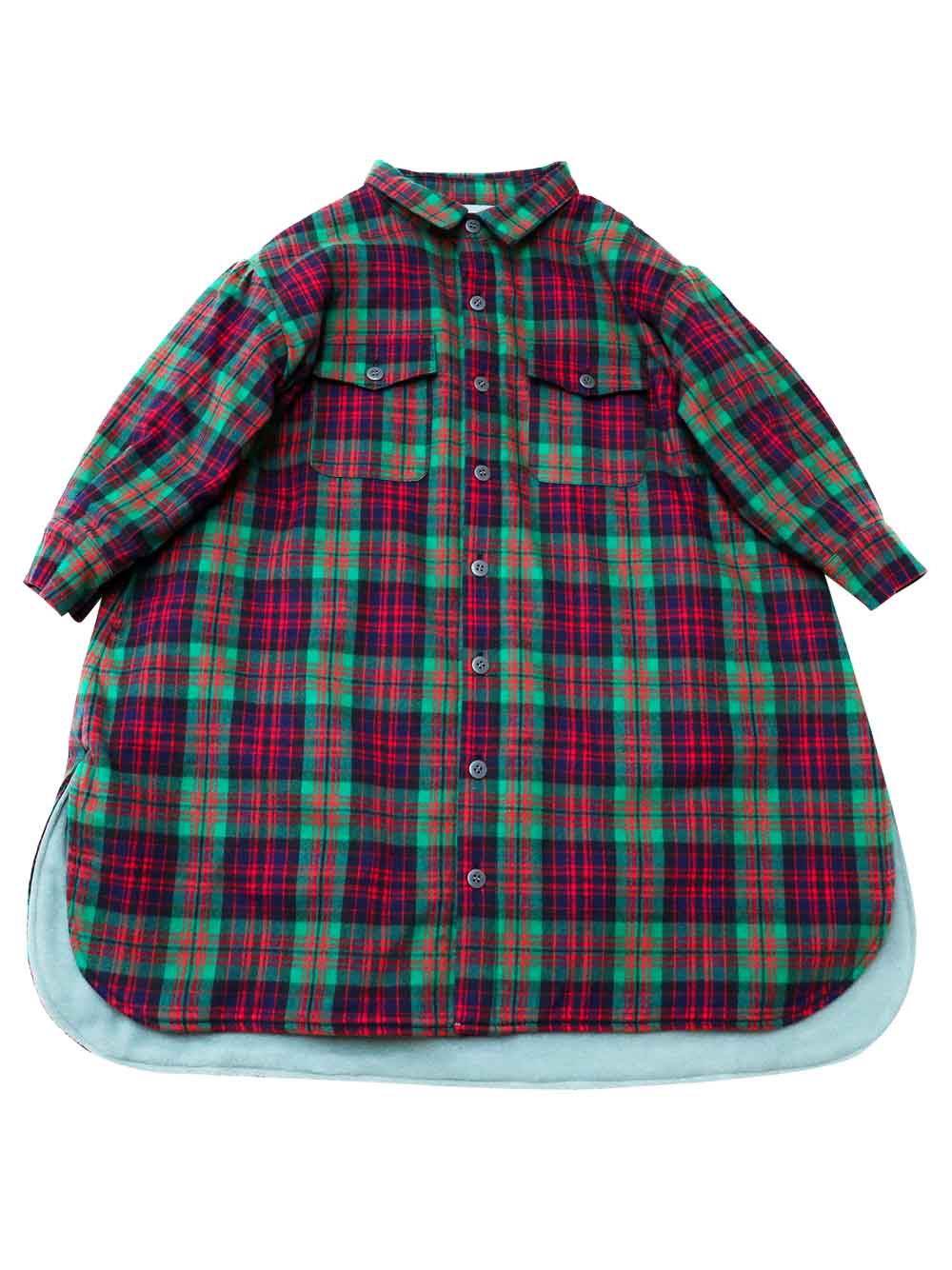 PREORDER: Green Big Flannel Shirt Coat