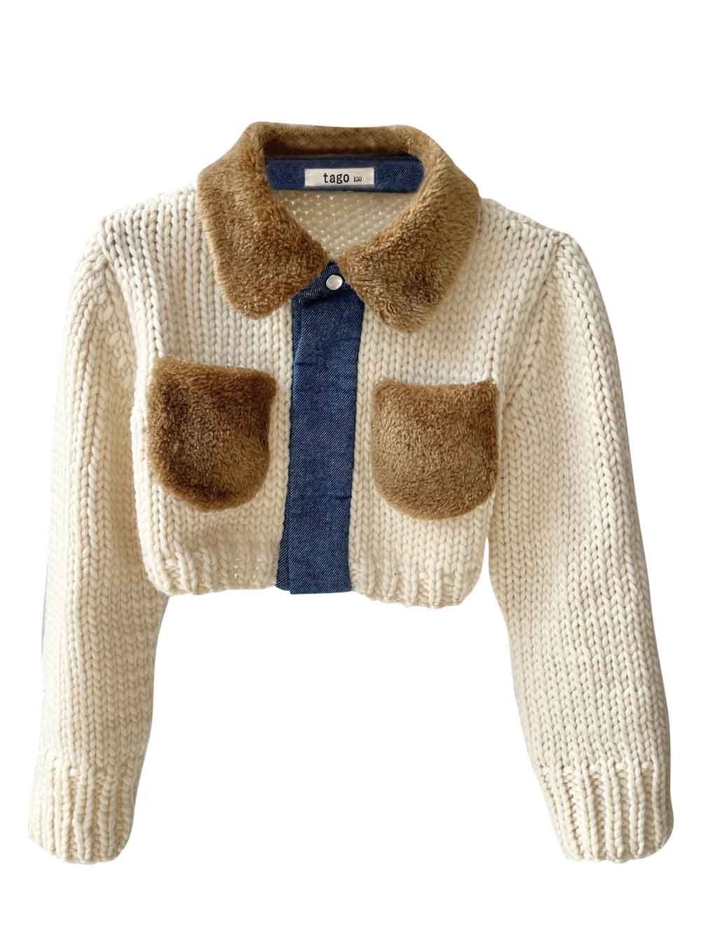 Ecru Knitted Jacket