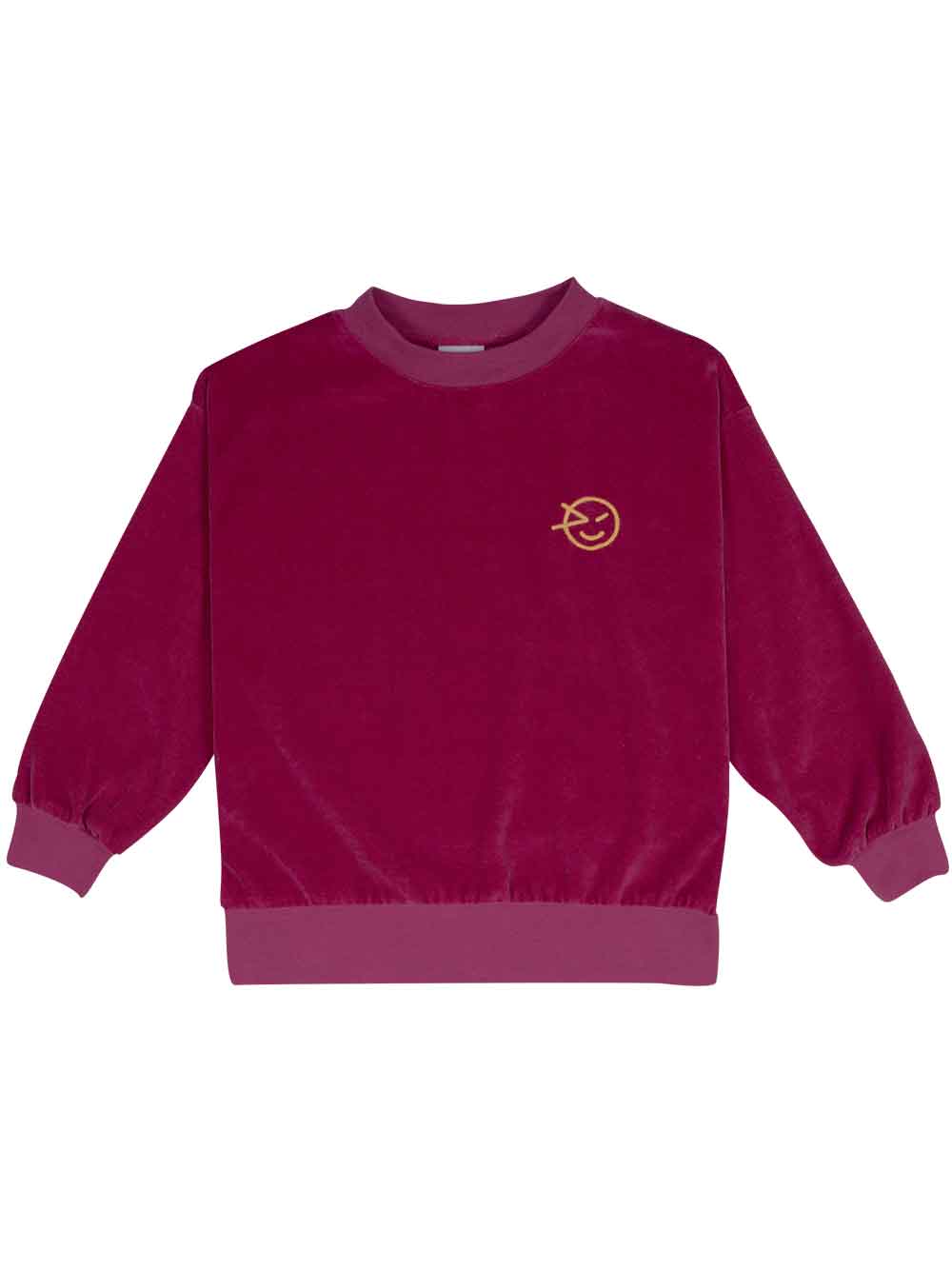 Magenta Velour Sweatshirt