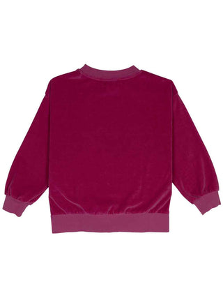 Magenta Velour Sweatshirt