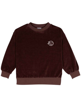 Chocolate Velour Sweatshirt