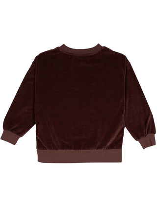 Chocolate Velour Sweatshirt