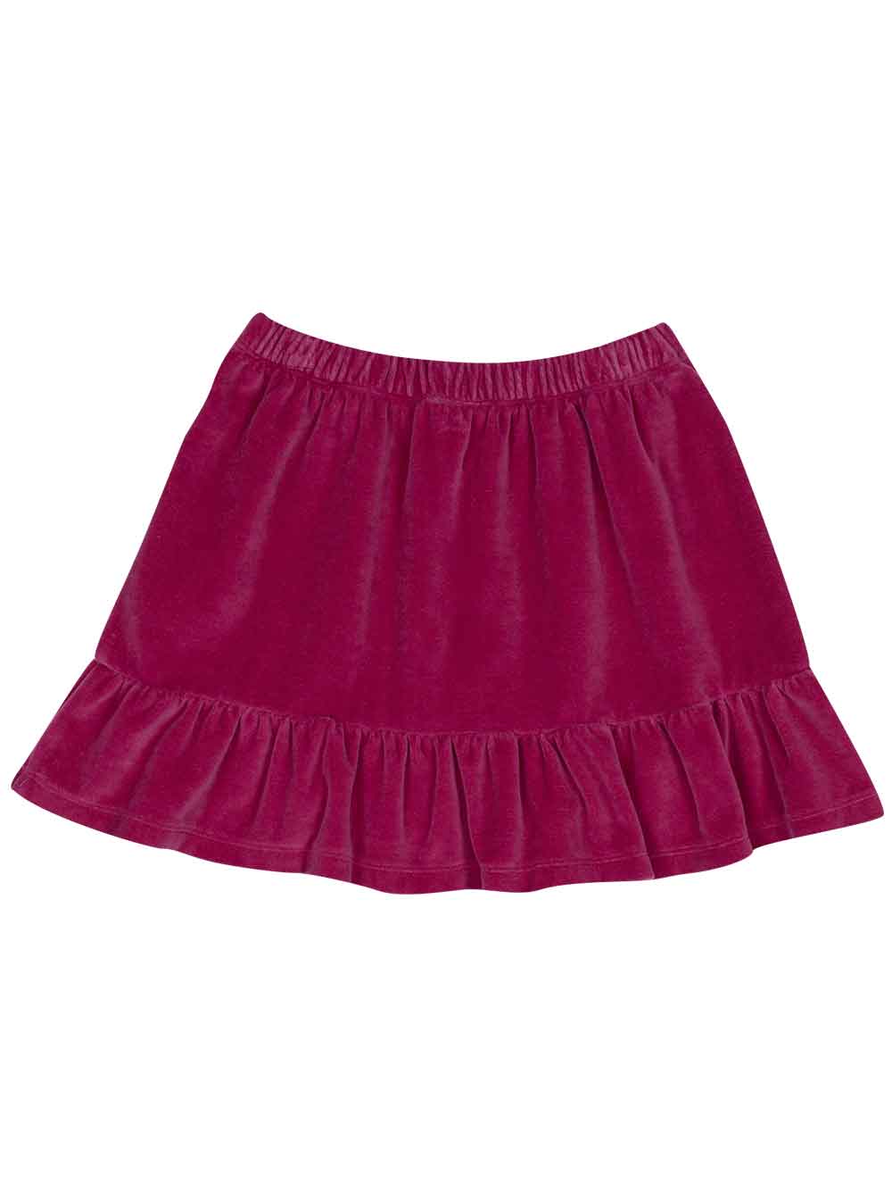 Magenta Velour Skirt