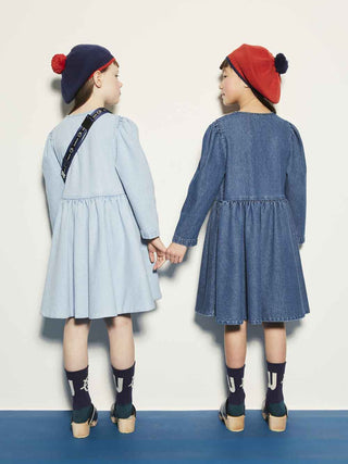 Denim Puff Dress