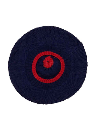 Knit Navy Beret