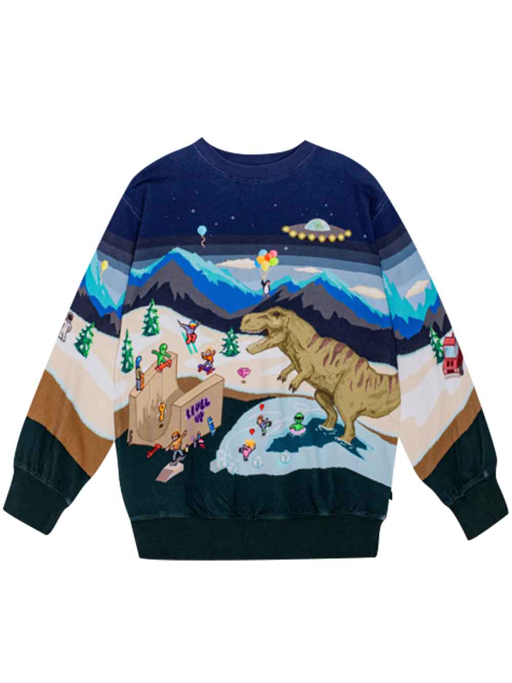 Monti Pixelscape Sweatshirt