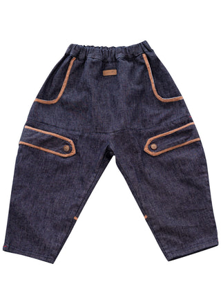 PREORDER: Epaulette Denim Pants