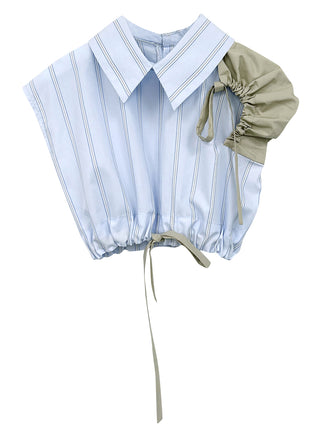 PREORDER: Satea Sky Striped Blouse