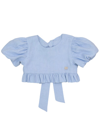 PREORDER: Light Blue Plum Blouse