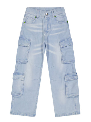 Denim Cargo Jeans