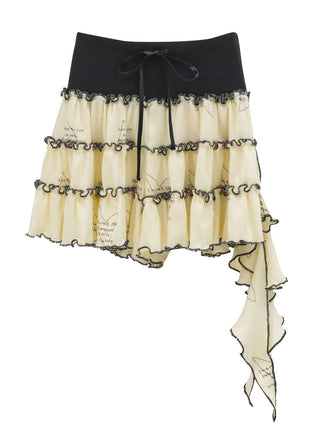 PREORDER: Ivory x Black Heart Song Skirt