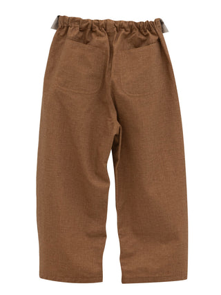 PREORDER: Brown Vintage Tuck Pants