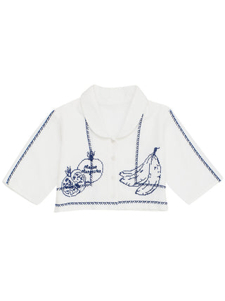 Pommegranate Embroidery Shirt