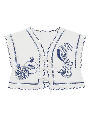 Pommegranate Embroidery Top