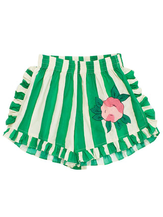 Flowers Stripes Shorts