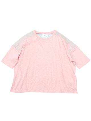 PREORDER: Pink Switching Mesh Tee