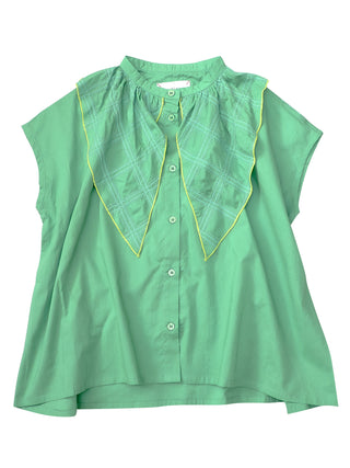 PREORDER: Green Embroided Shirt