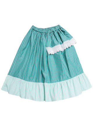 PREORDER: Green Striped Skirt