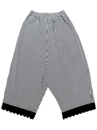 PREORDER: Black Striped Sarouel Pants