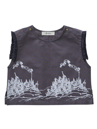 Elfheim Charcoal Sleeveless Top