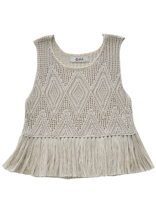 Lacework Ivory Knit Top