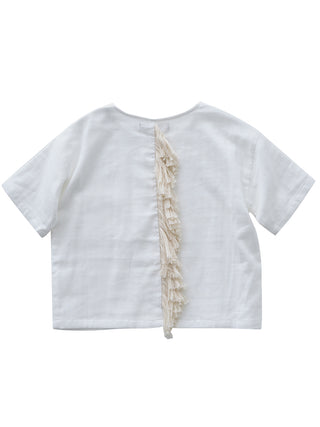 Double Gauze Tategami Off White Tee