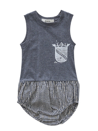 Libertas Emblem Dark Grey Rompers