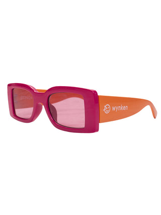 Magenta Pop Color UV Sunglasses