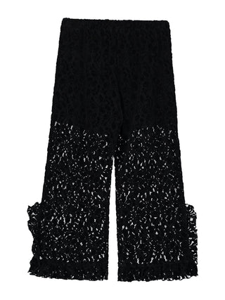 Black Lace Trousers