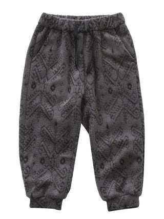 Grey Snow Jacquard Sweatpants